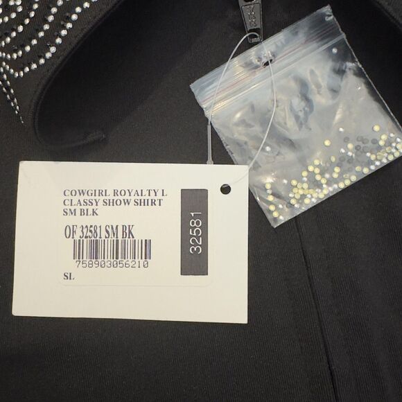 Royal Highness Equestrian Horse Show Shirt Jacket Cowgirl Rhinestones Wmns Small - Picture 7 of 11